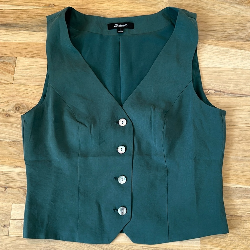 Madewell green vest